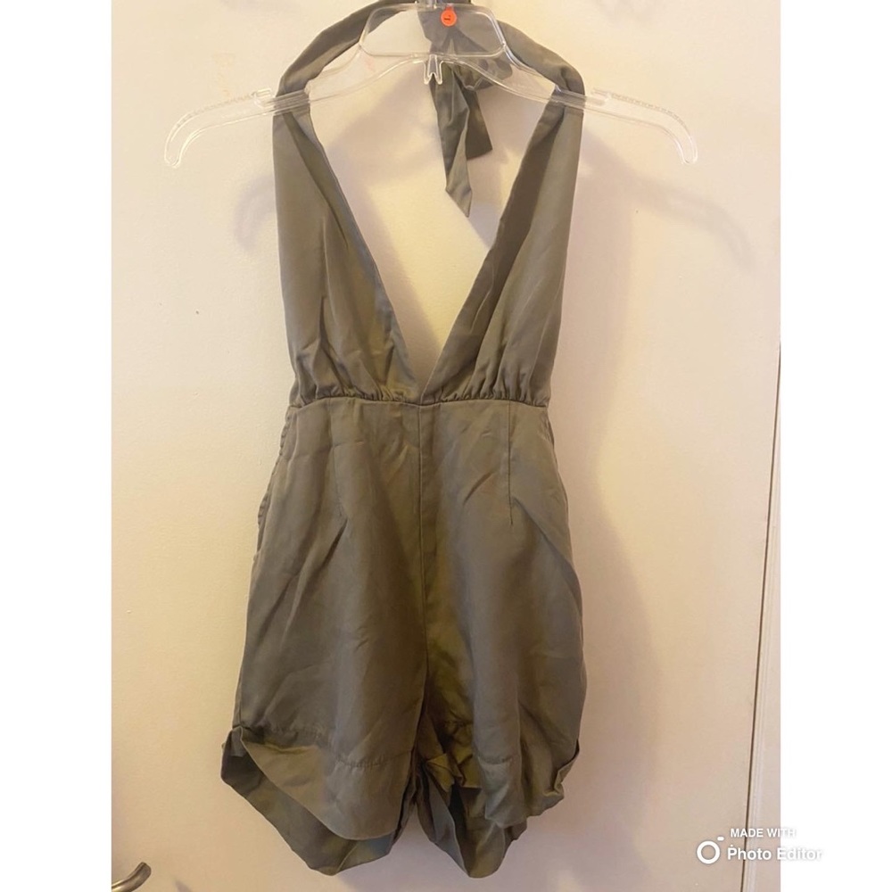 F21 Green Romper